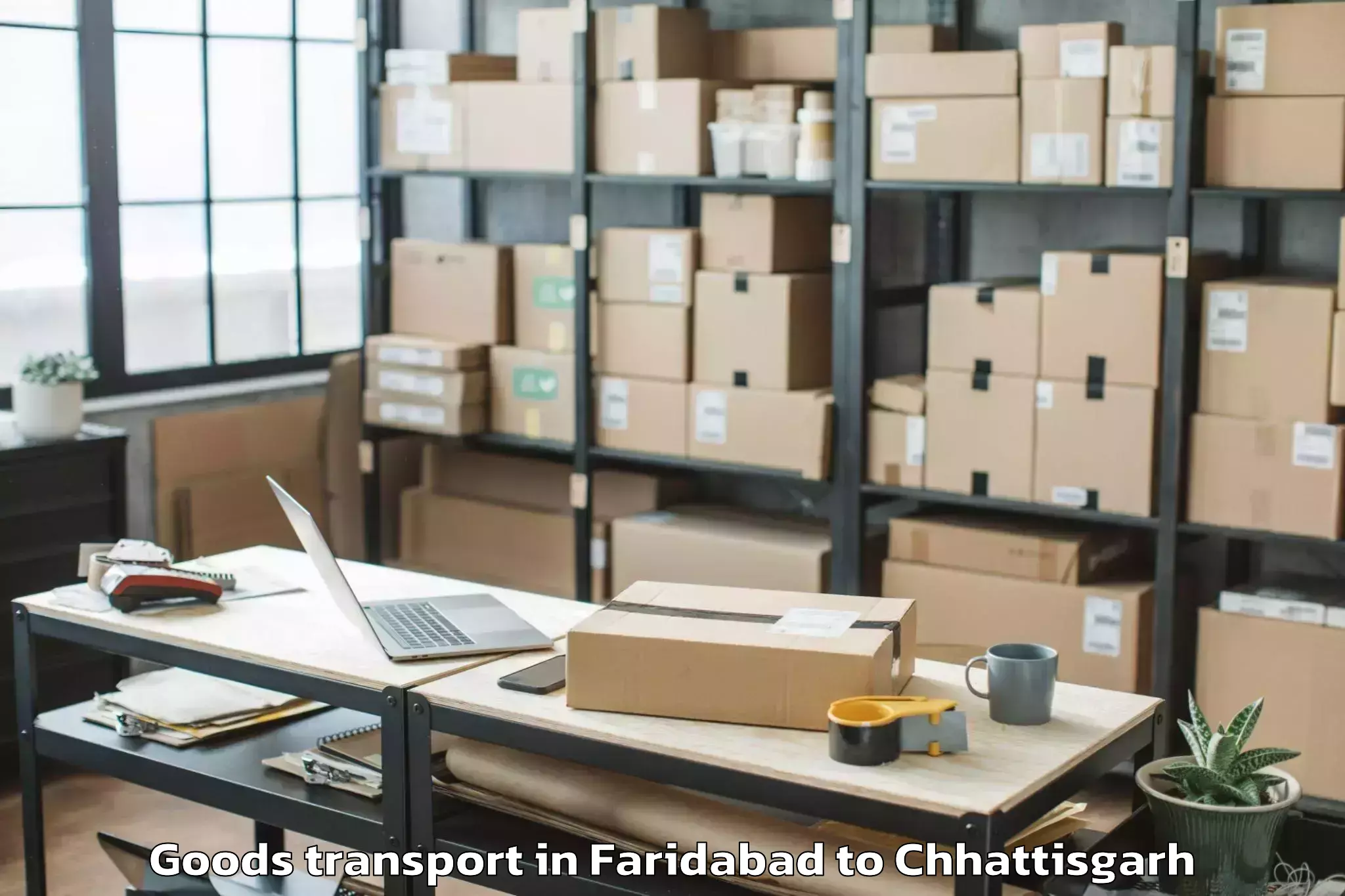 Faridabad to Balrampur Ramanujganj Goods Transport Booking